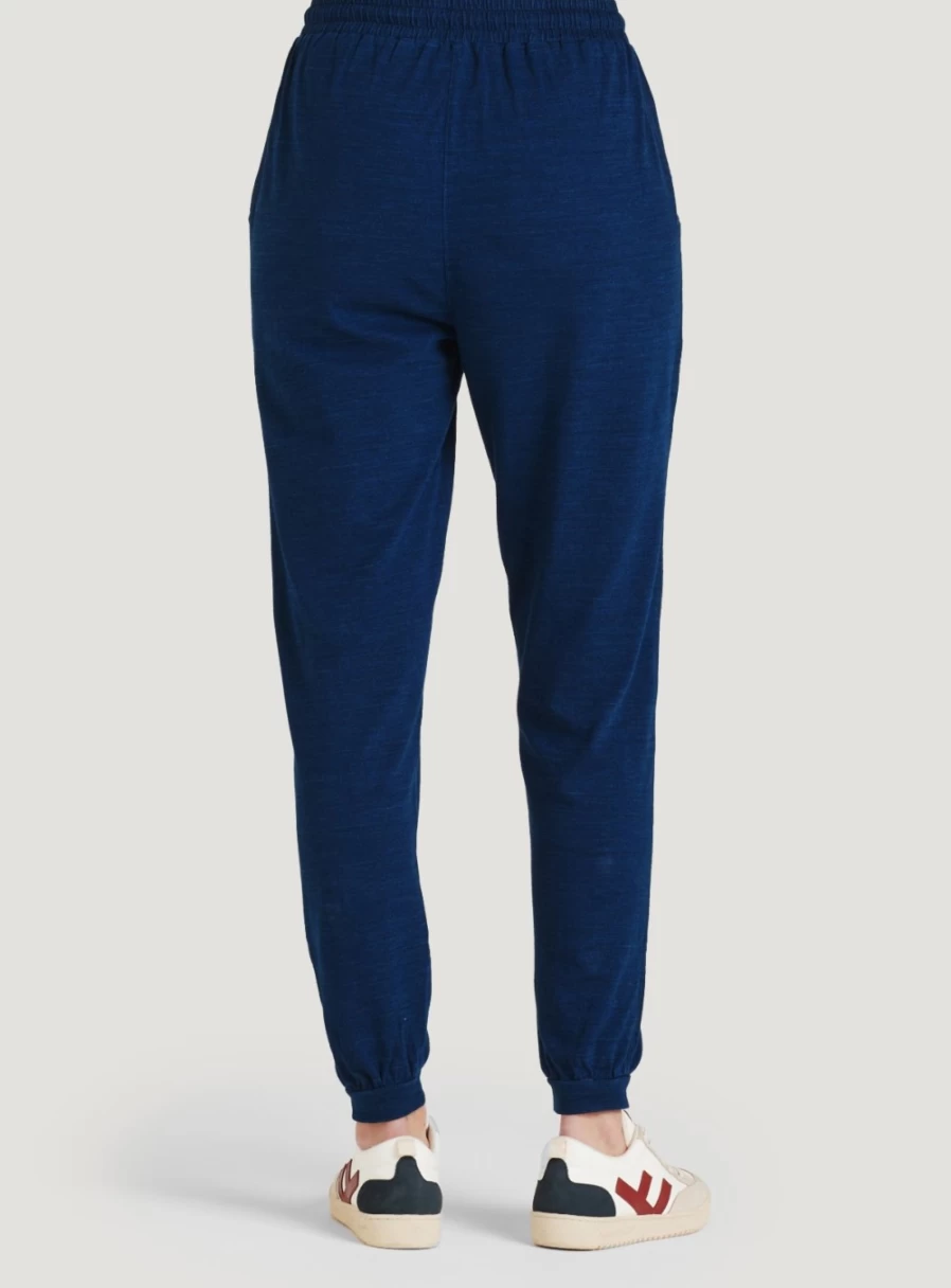 Thought Women's Amara Organic Cotton Denim Jersey Jogger Pants - Sustainable Casual Comfort