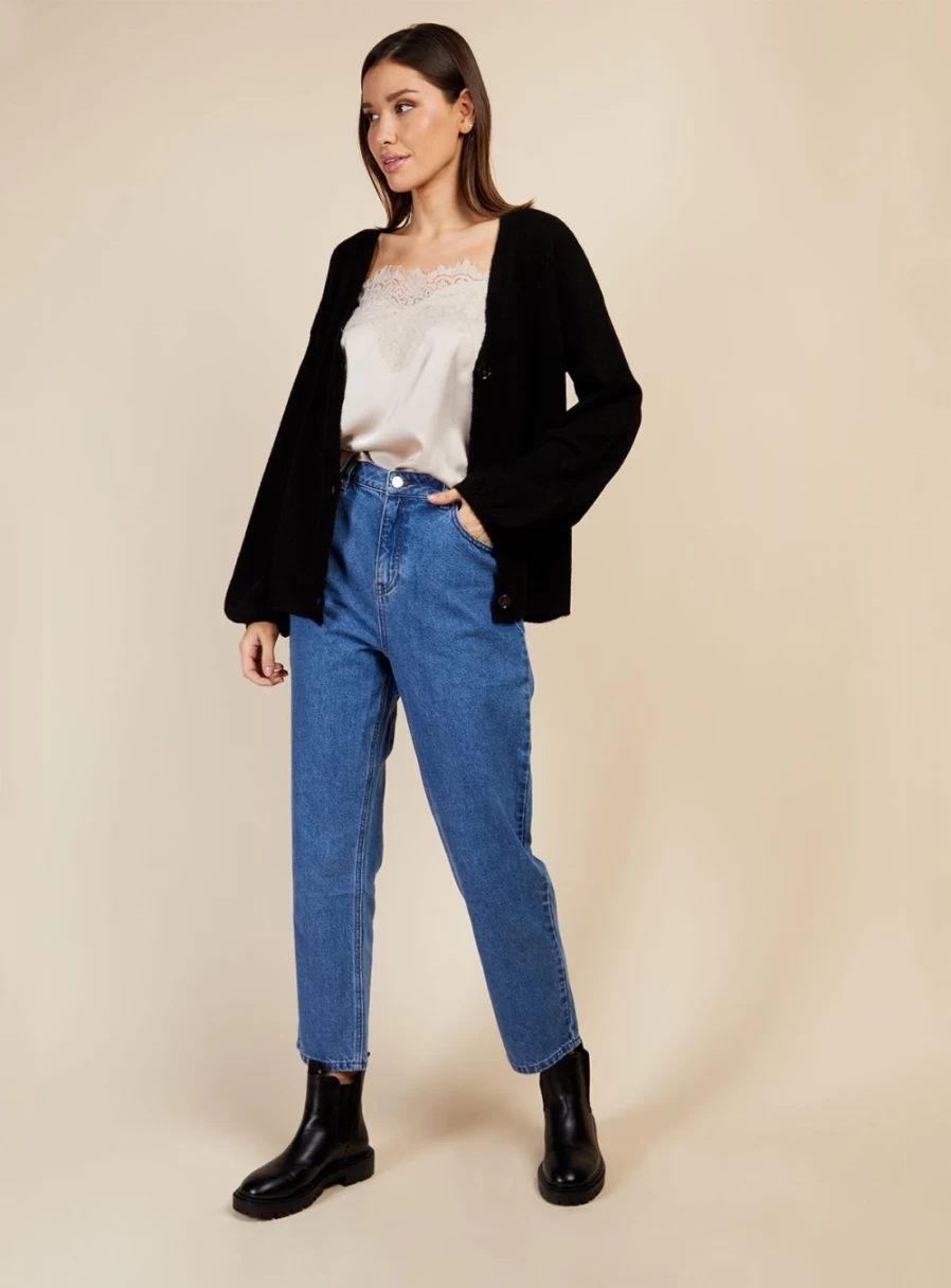 Vogue Williams Women's Mid Blue Denim Jeans - Size 12 Classic Fit