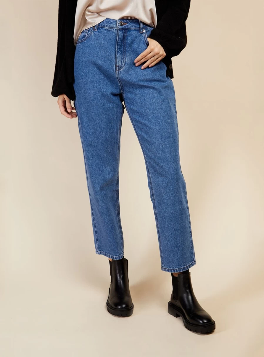 Vogue Williams Women's Mid Blue Denim Jeans - Size 12 Classic Fit