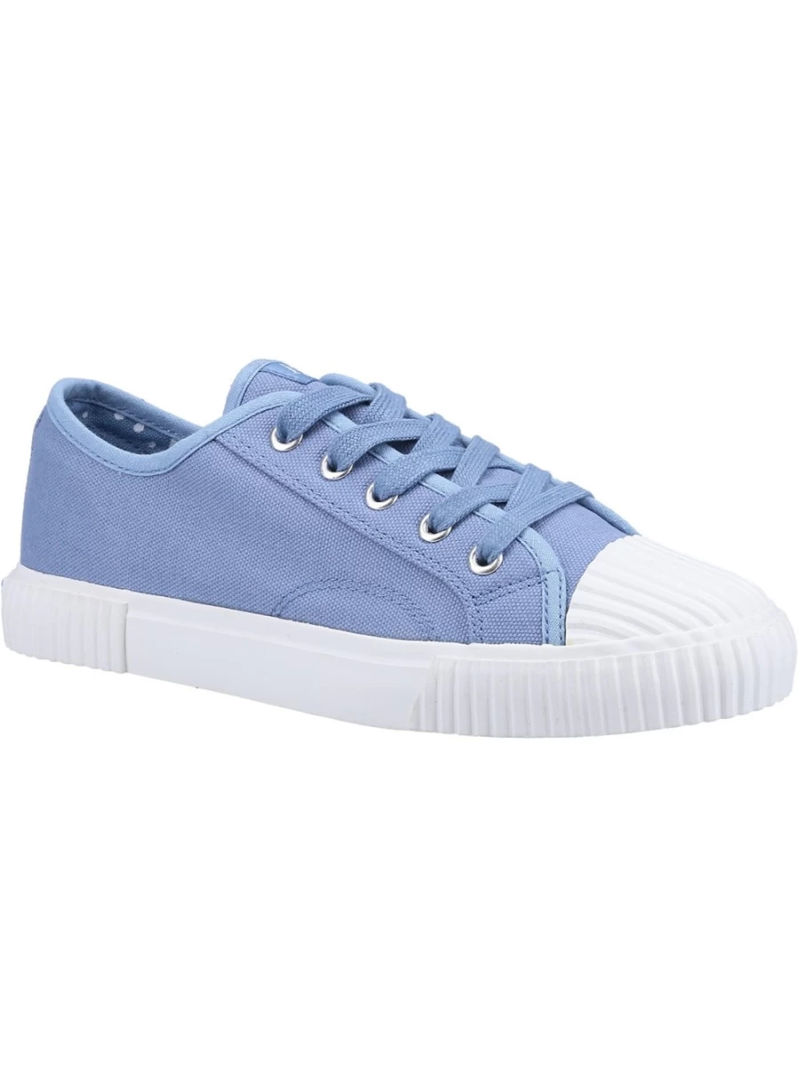 Hush Puppies Women's Brooke Canvas Trainer - Comfortable Casual Sneakers for Everyday Wear