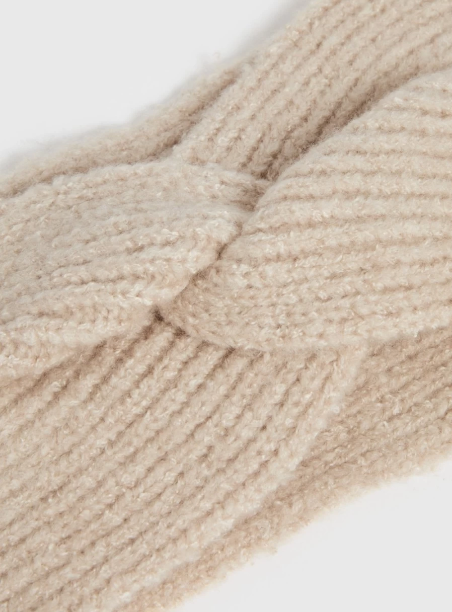 "TU Women's Oatmeal Twist Headband – Adjustable One Size Hair Accessory"