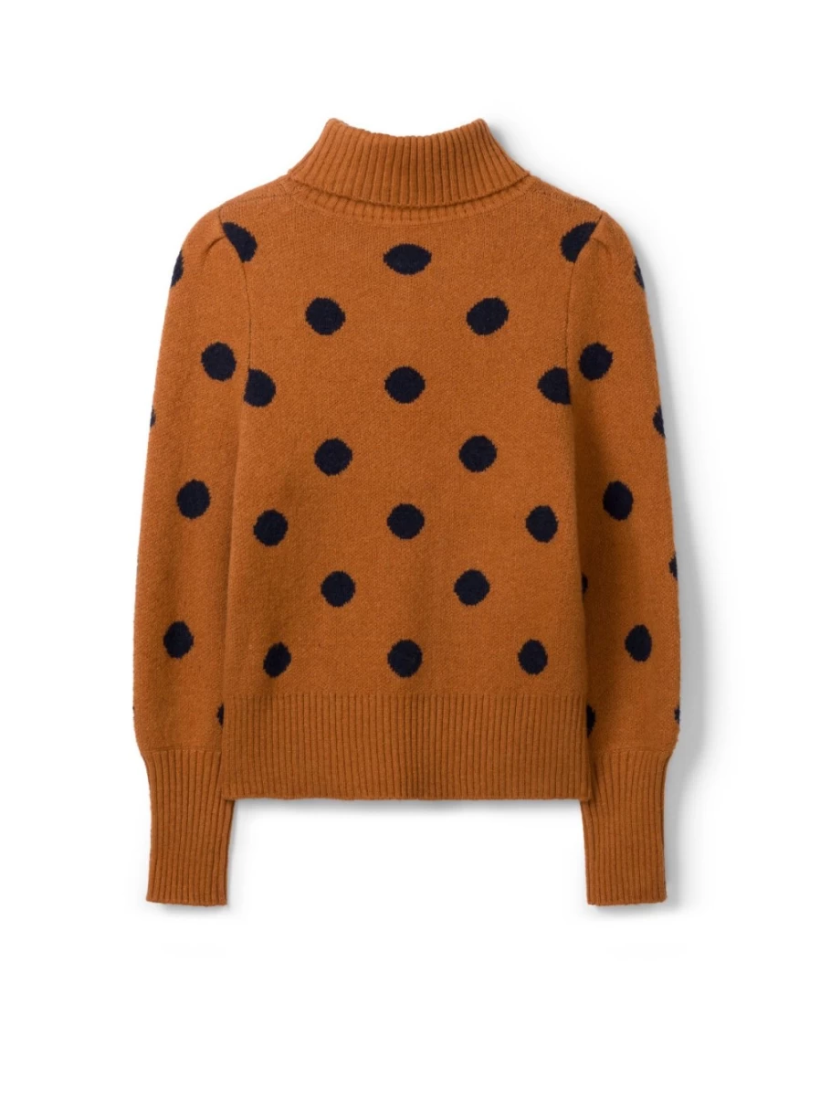 Thought Women's Kerri Organic Cotton Fluffy Spot Jumper - Cozy Knit Sweater Size 18