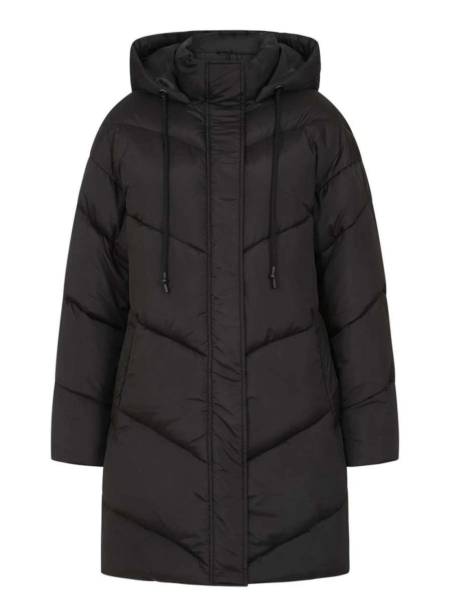 Vogue Williams Women's Black Puffer Coat - Winter Warm Jacket 10