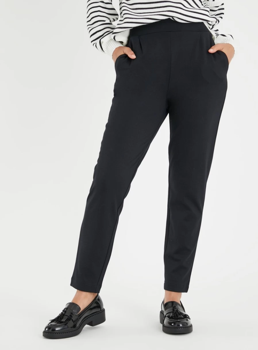 "Tu Petite Women's Petite Black Ponte Pants Size 18 - Slim Fit Trousers for Women"