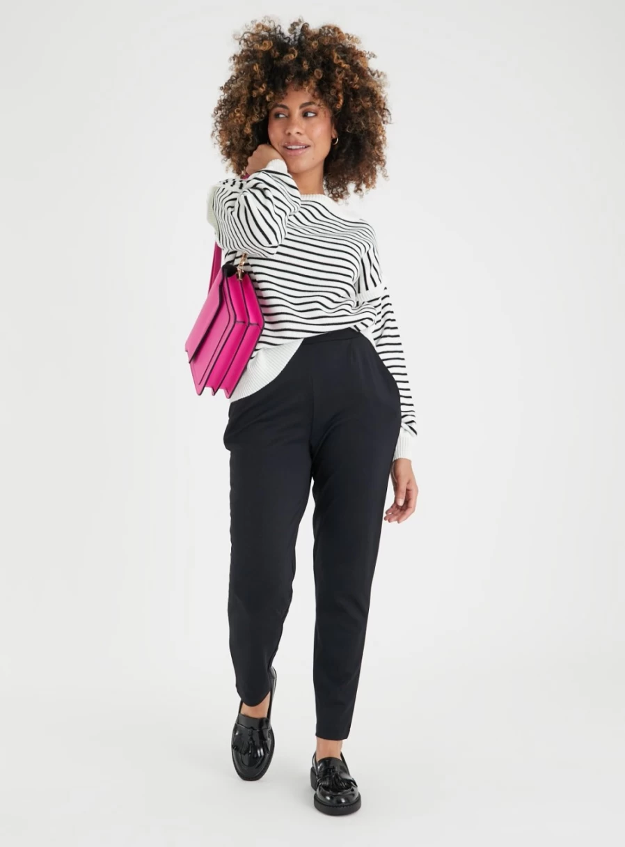 "Tu Petite Women's Petite Black Ponte Pants Size 18 - Slim Fit Trousers for Women"