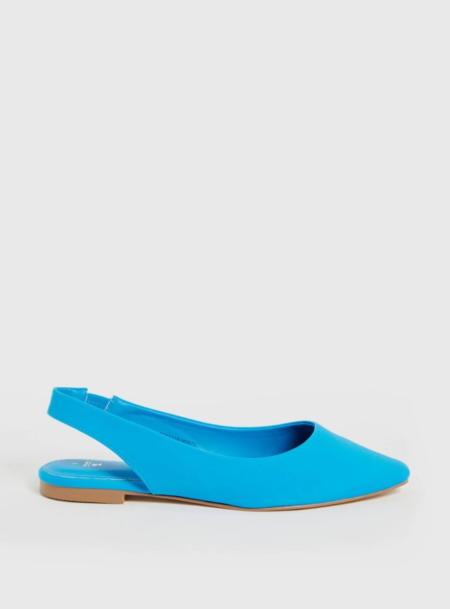 Tu Women's Blue Flat Slingback Shoes - Size 6 | Comfortable & Stylish Casual Footwear