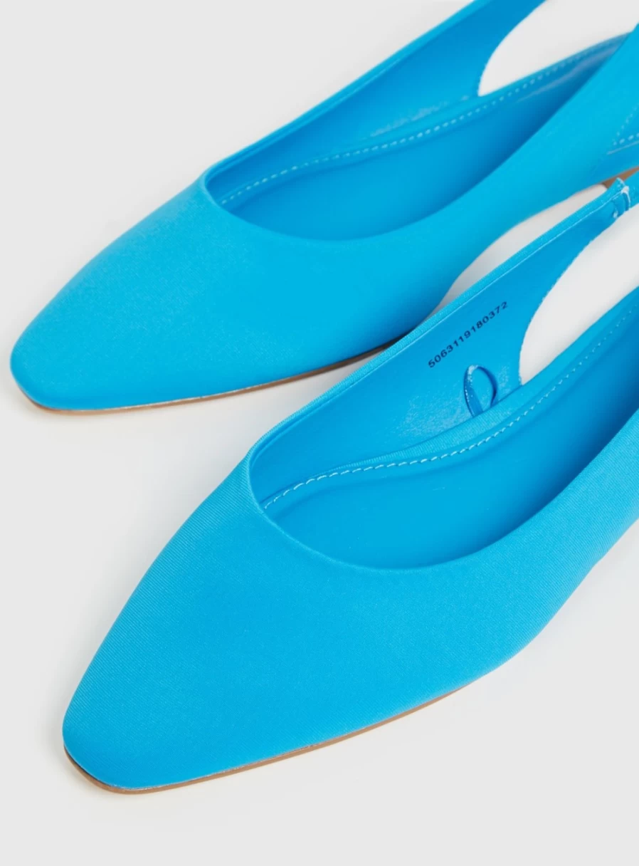 Tu Women's Blue Flat Slingback Shoes - Size 6 | Comfortable & Stylish Casual Footwear