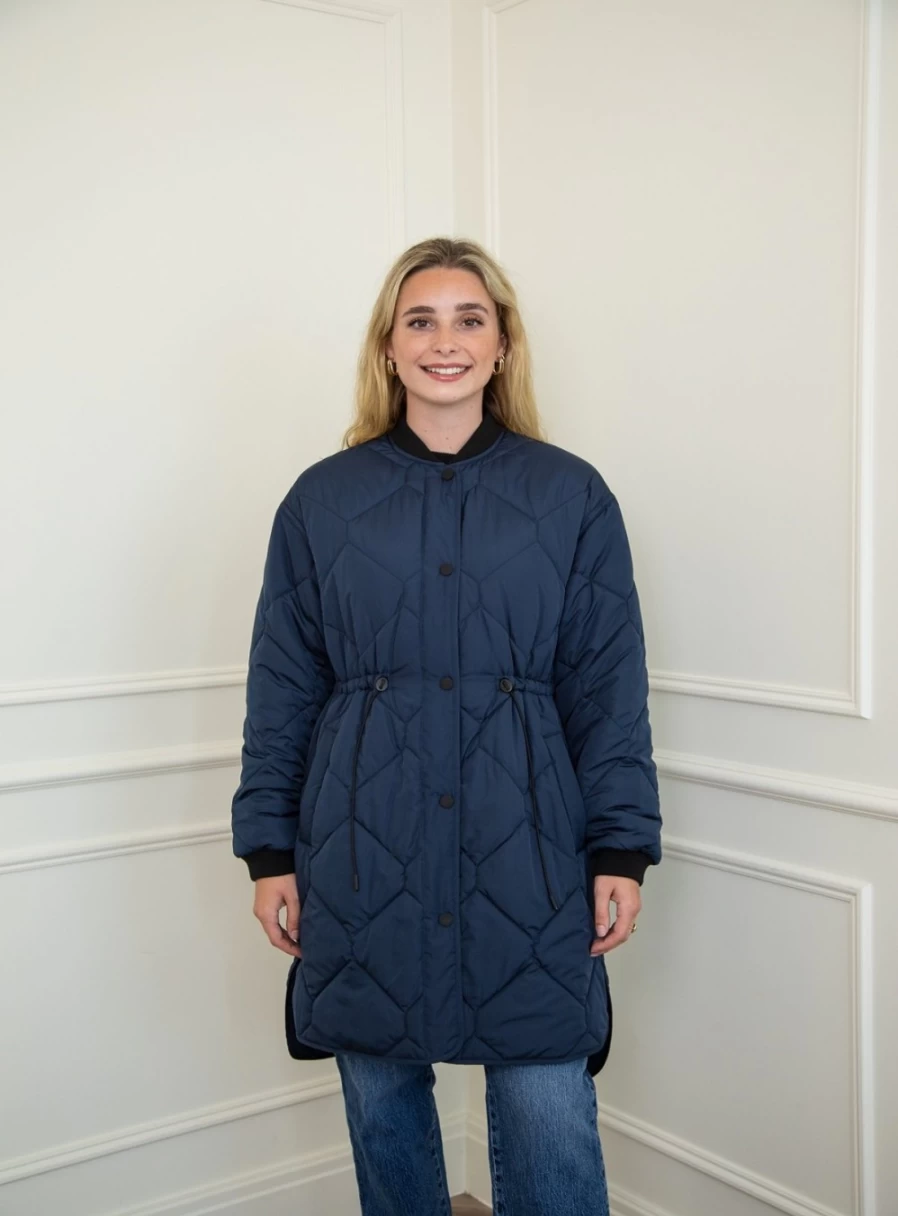Four Seasons Women's Quilted Bomber Jacket Lightweight for All Seasons