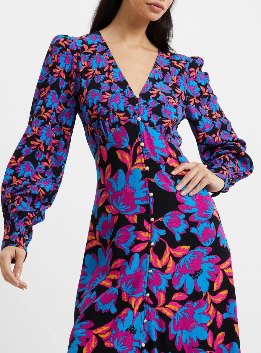 French Connection Women's Darla Anita Drape Dress - Size 14 | Elegant Casual Wear