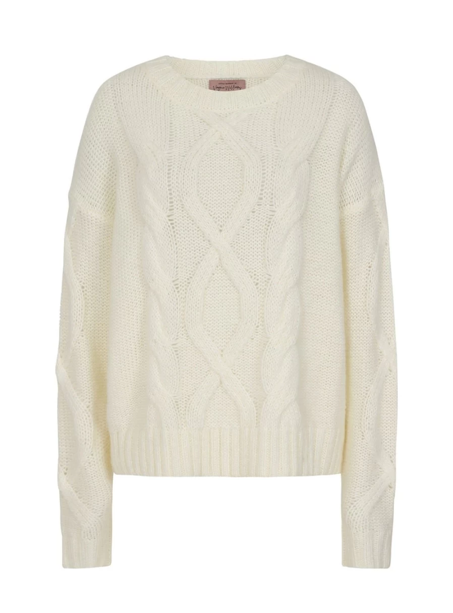 Vogue Williams Women's Cream Knit Jumper - XL Cozy Sweater