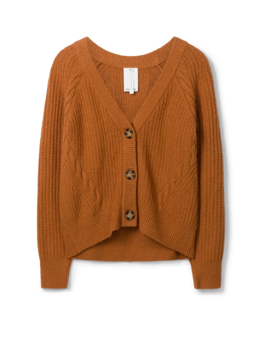 Thought Women's Estha Organic Cotton Fluffy Cardigan - Soft & Cozy Knit Sweater