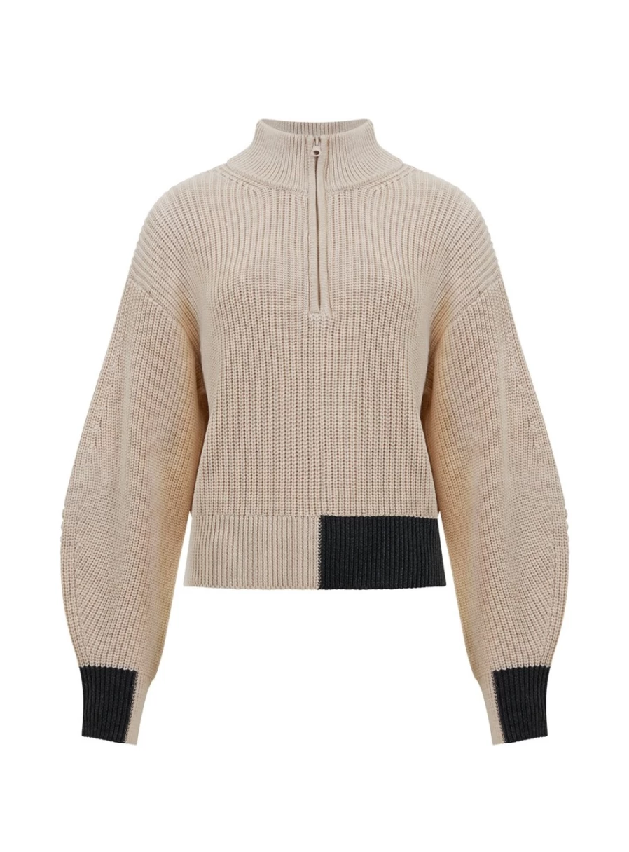 French Connection Women's Joss Jumper Sweater - XL Cozy Knit Pullover Top