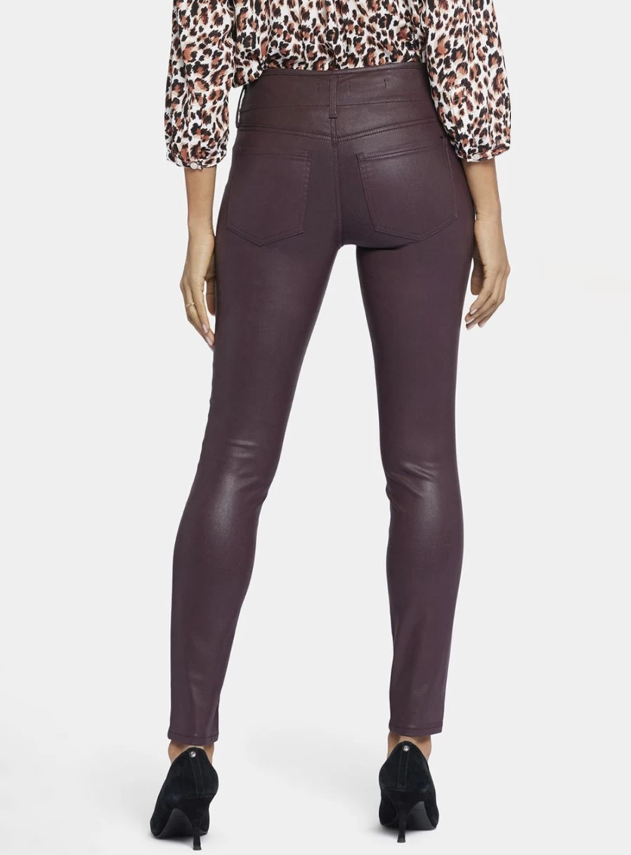 NYDJ Women's Ami Coated Skinny Jeans - Size 6 Stretch Denim Pants