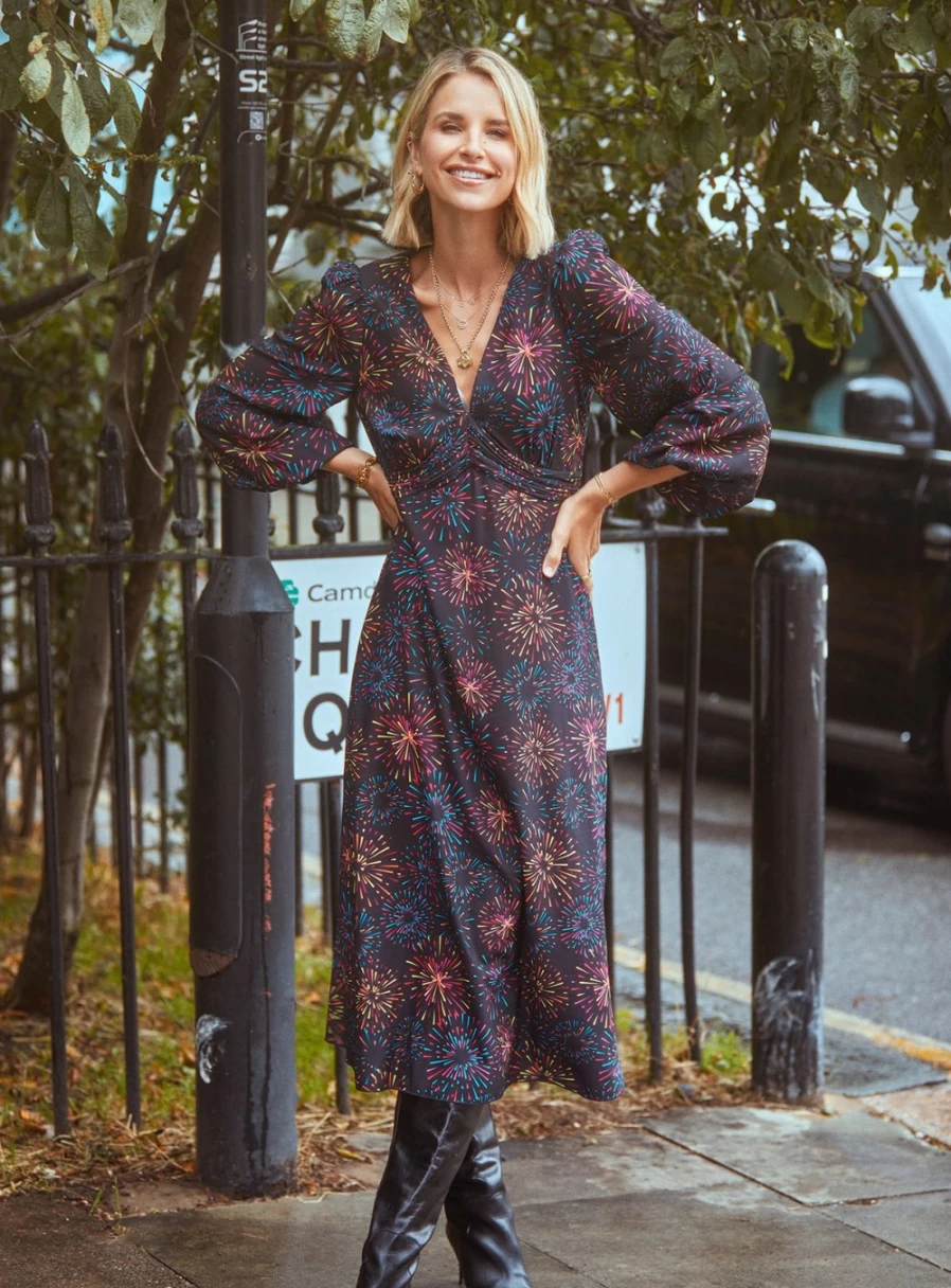 Vogue Williams Women's Firework Midaxi Dress Size 14 | Stylish Party Wear