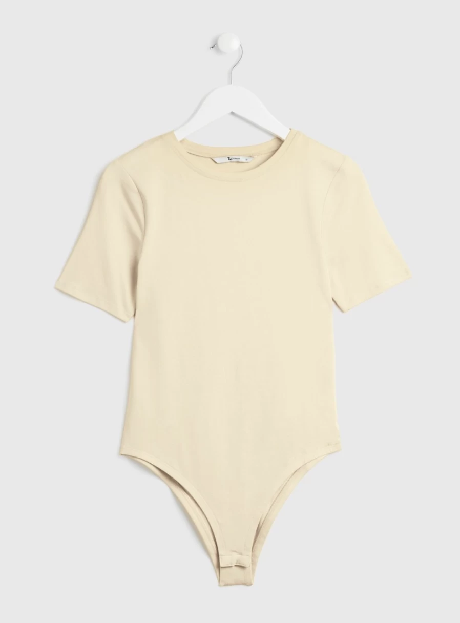 Tu Women's Stone Washed Short Sleeve Bodysuit - Comfortable & Stylish 26 Collection