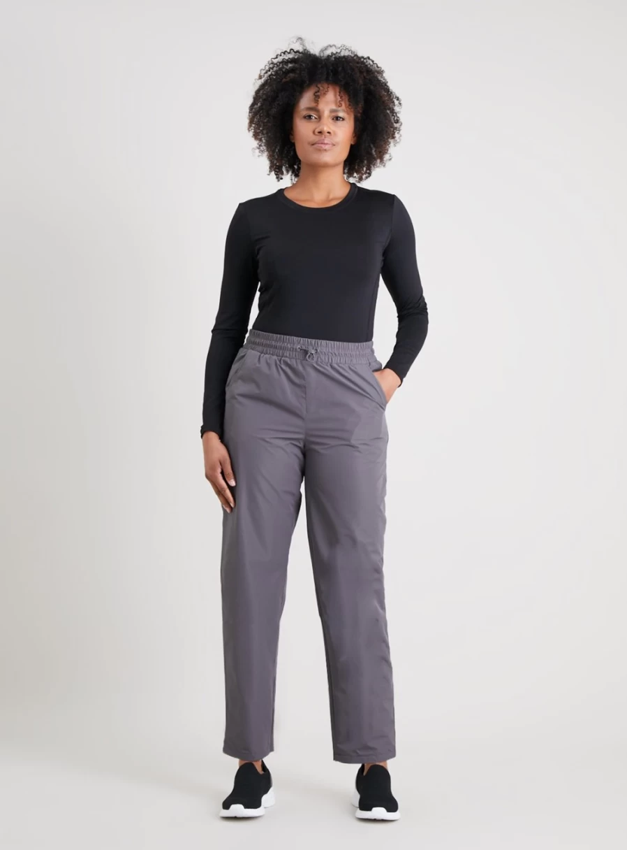 Tu Women's Active Charcoal Water-Resistant Walking Trousers - Comfortable & Durable Hiking Pants for Outdoor Activities