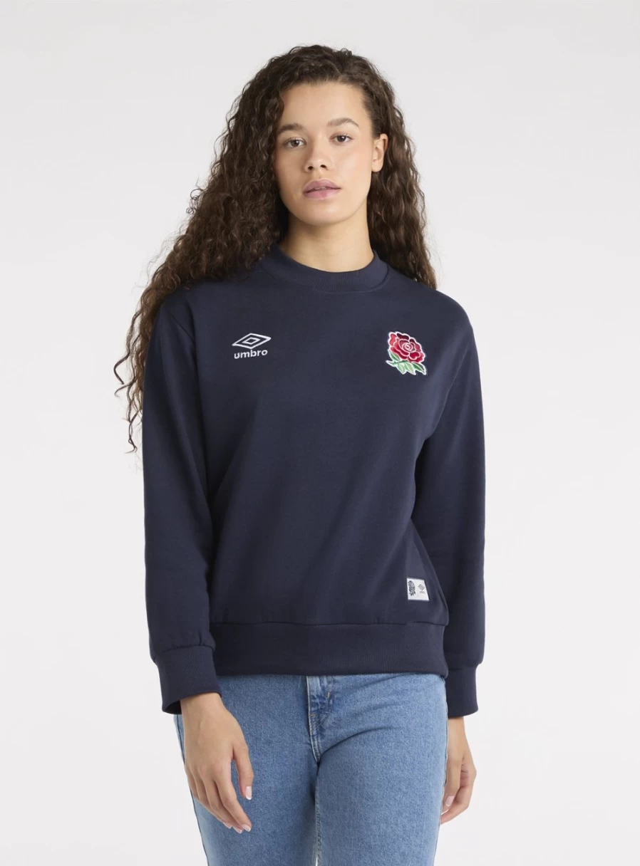 Umbro England Rugby Dynasty Women's Sweatshirt - Vintage Sports Style Sweatshirt for Women
