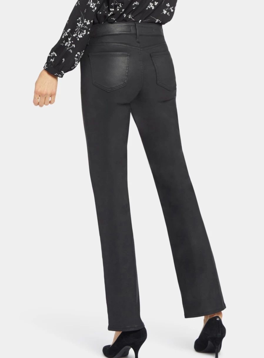 NYDJ Women's Marilyn Coated Straight Leg Jeans - Size 6