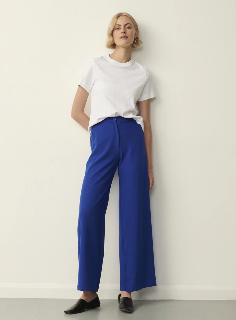 Finery Women's Kaden Trousers - Stylish High-Waisted Comfort Pants for Everyday Wear