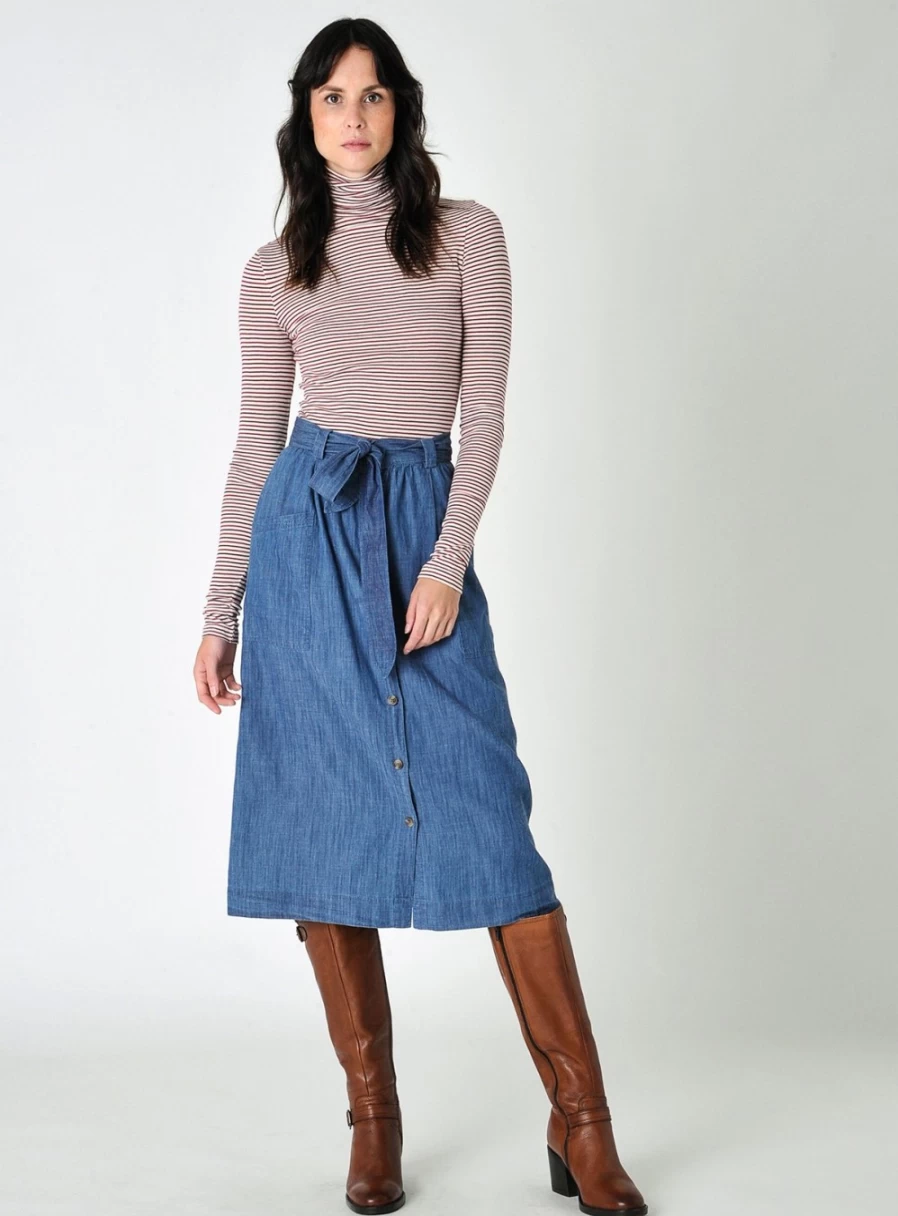 Burgs Women's Kerley Midi Skirt - Size 14 | Stylish & Comfortable Casual Skirt