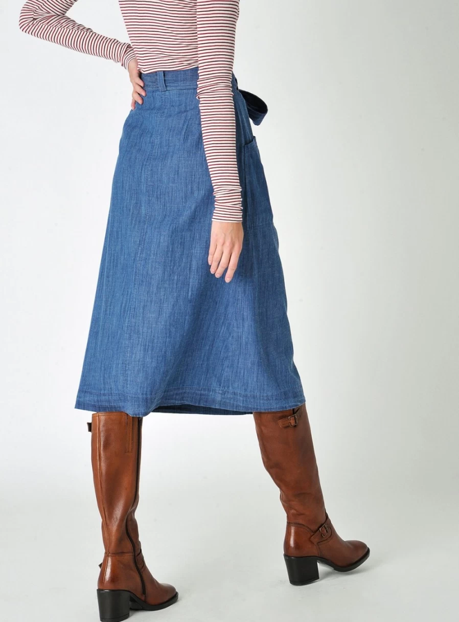 Burgs Women's Kerley Midi Skirt - Size 14 | Stylish & Comfortable Casual Skirt