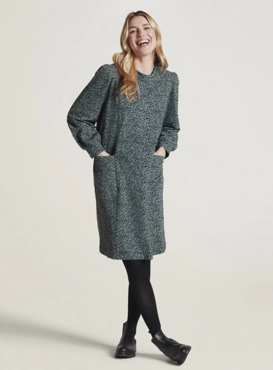 "Thought Women's Alvarra Organic Cotton Printed Tunic Dress - Size 12"