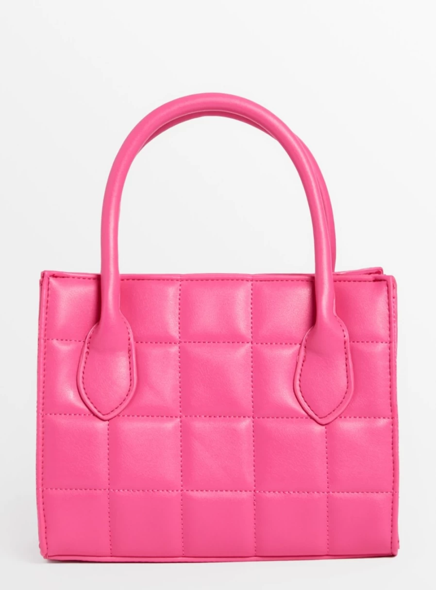 "Tu Women's Pink Quilted Handbag One Size"