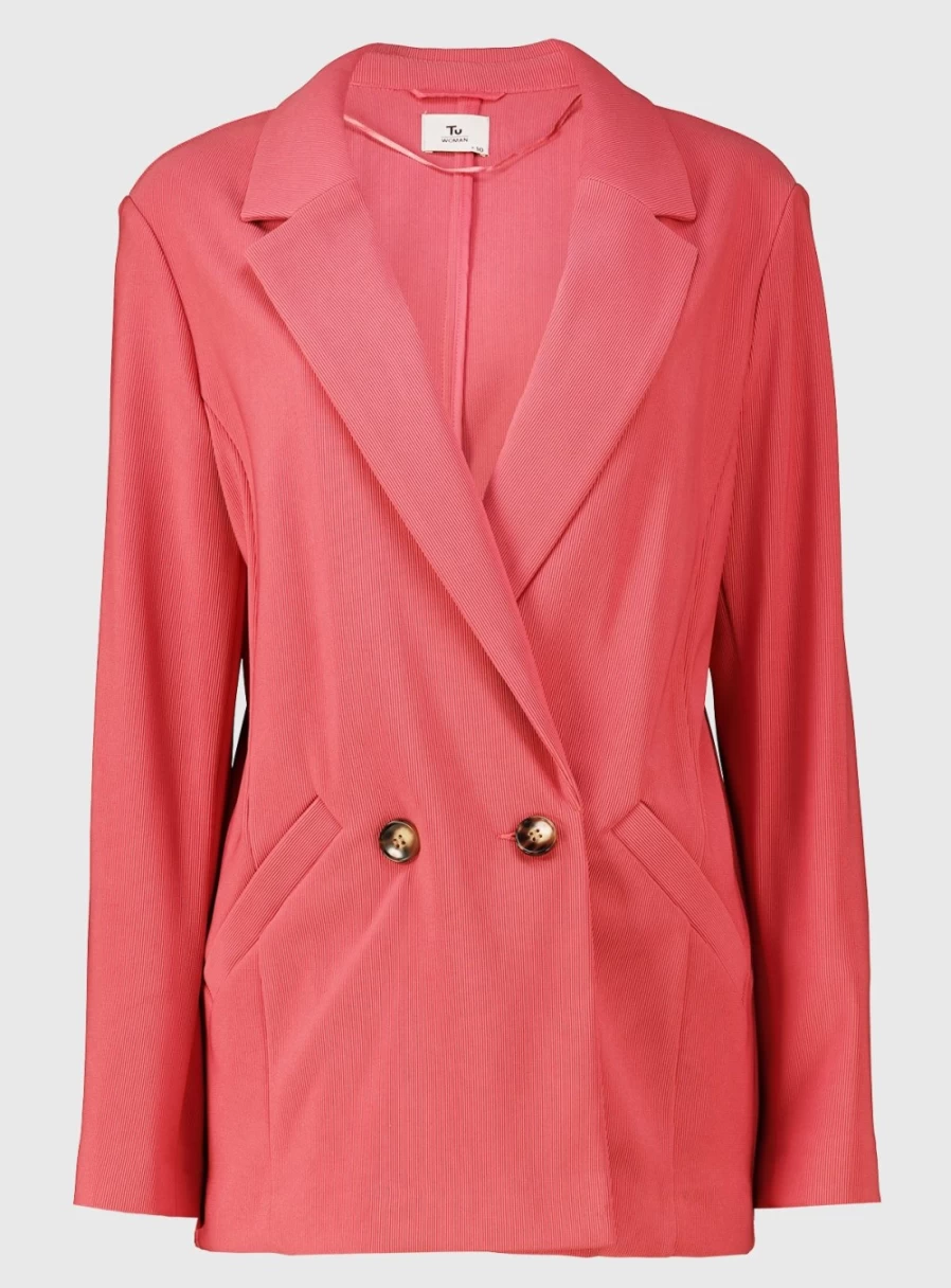 Tu Women's Rose Pink Ottoman Coord Blazer - Size 16, Stylish Jacket for Women