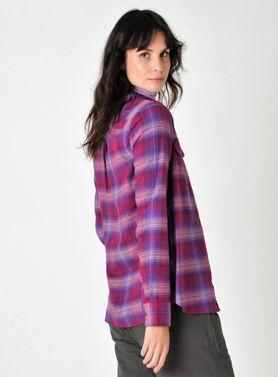 Burgs Women's Southdown Checkered Shirt - Stylish Casual Flannel Top Size 10