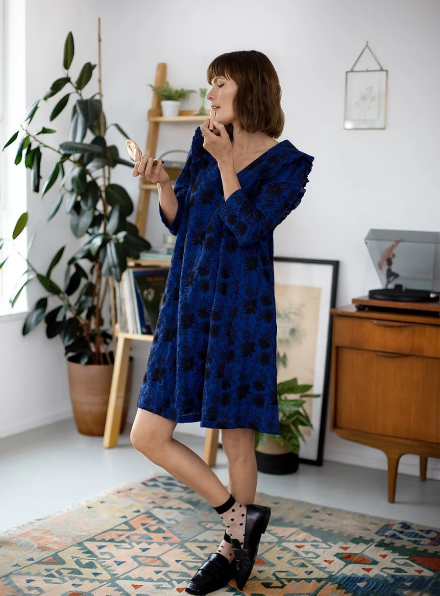 Thought Women's Simone Organic Cotton Embroidered Shift Dress - Size 12