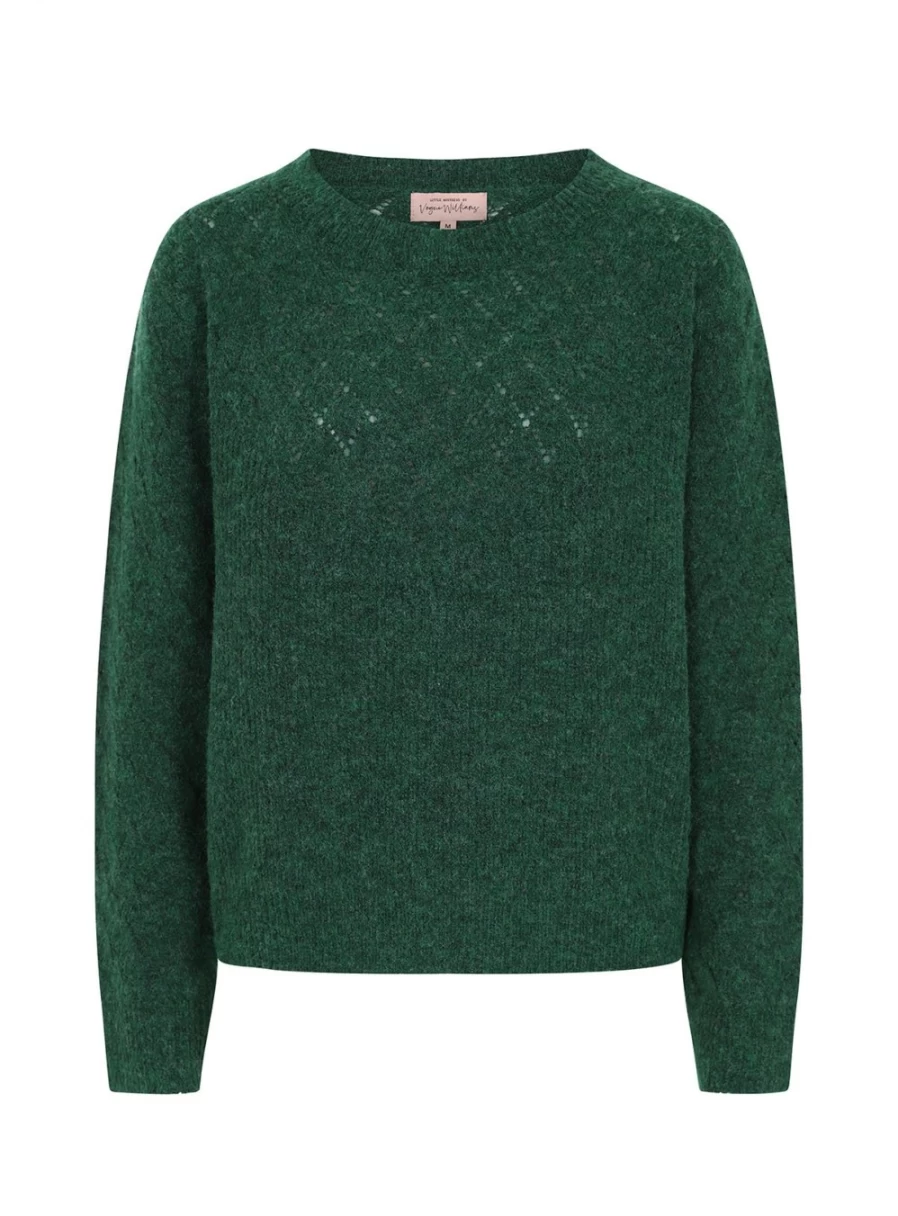 Vogue Williams Women's Green Knit Sweater - XL Size Cozy Winter Pullover