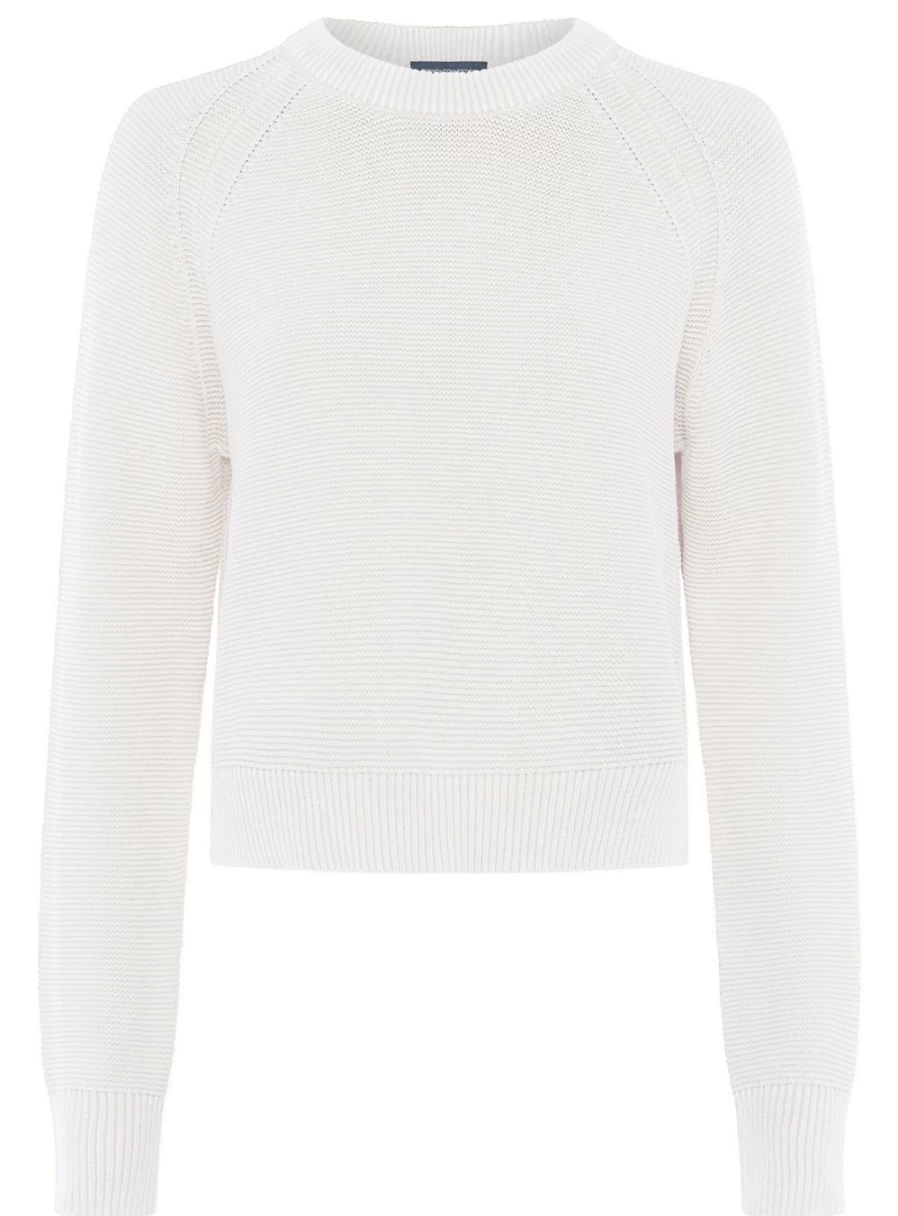 French Connection Women's Lilly Mozart Crew Neck Sweater L - Soft Knit Pullover Top