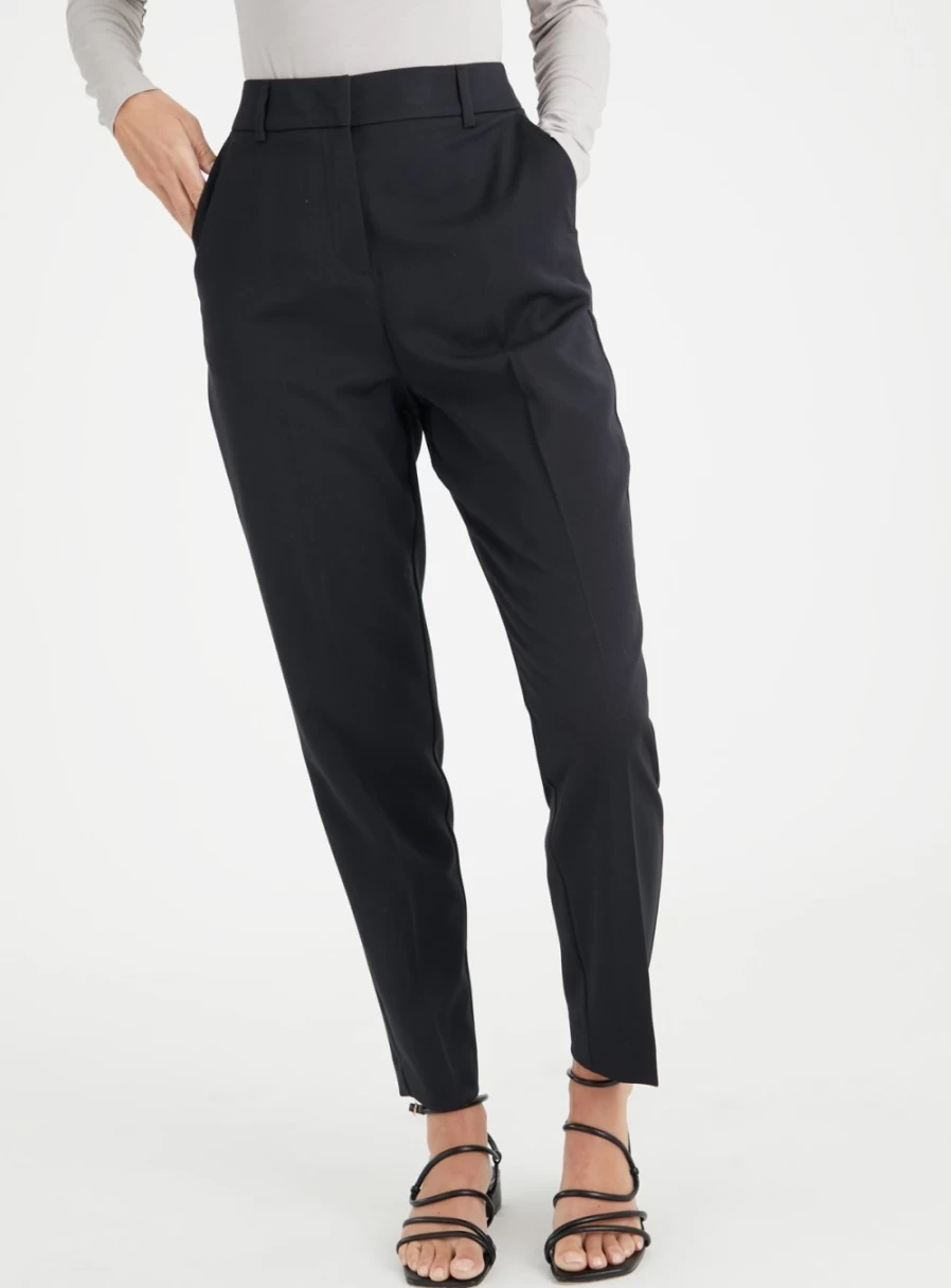 "Tu Women's Black Tapered Trousers - Slim Fit 10S Style"