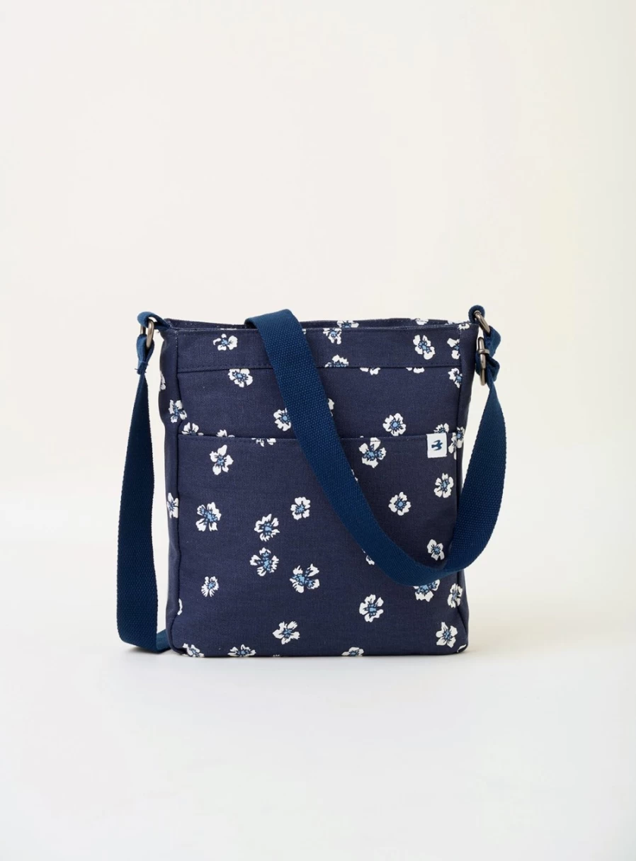 Brakburn Women's Large Polka Dot Floral Crossbody Bag One Size