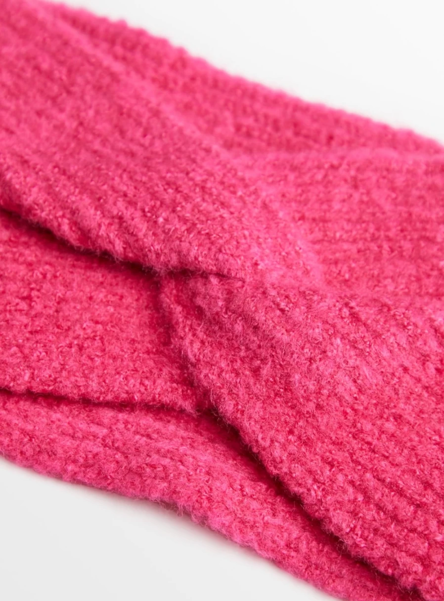Tu Women's Bright Pink Knitted Twist Headband - One Size Fashion Hair Accessory