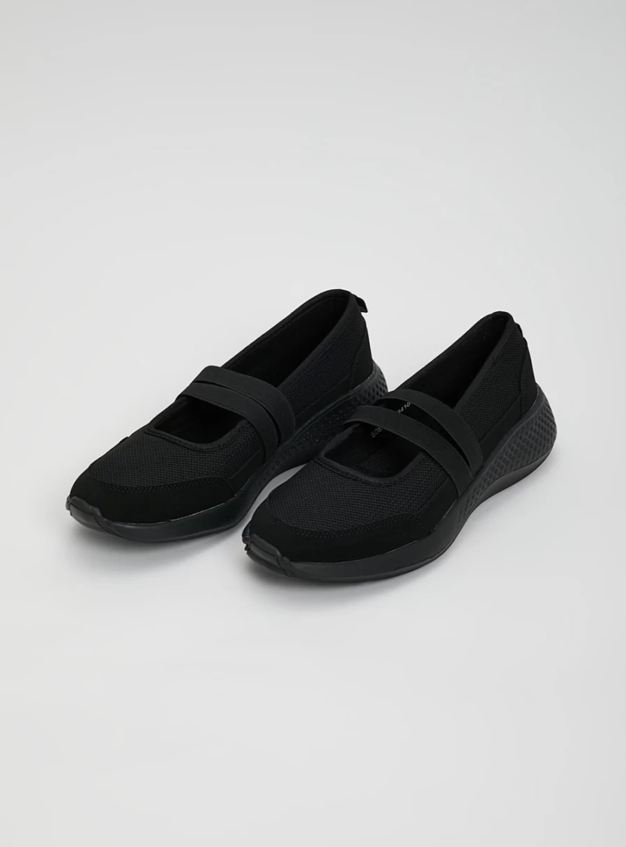 Tu Women's Sole Comfort Black Ballerina Flat Shoes - Size 6