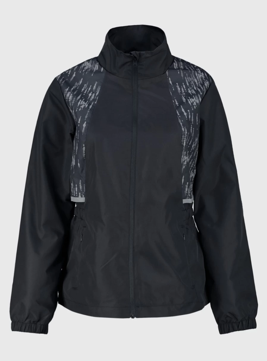Tu Women's Active Black Running Jacket - Lightweight, Breathable for Outdoor Sports