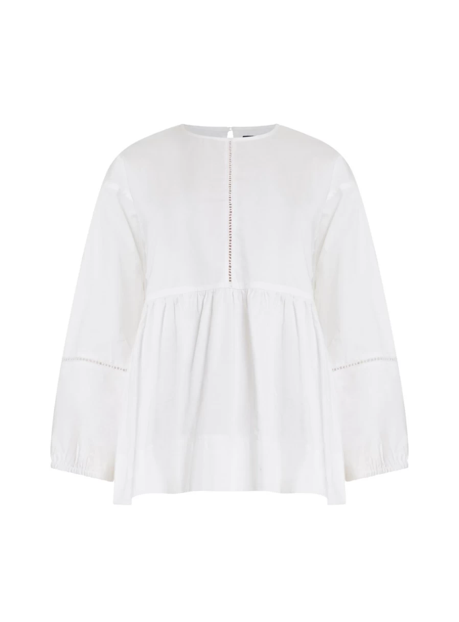 French Connection Women's Sydney Cotton Top in XS | Stylish & Comfortable Blouse