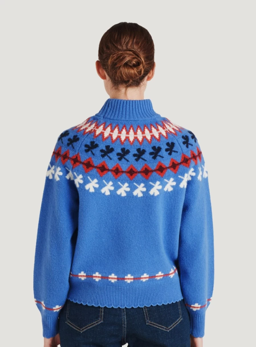Thought Women's Jovie Lambswool Fair Isle Knit Jumper - Size 8