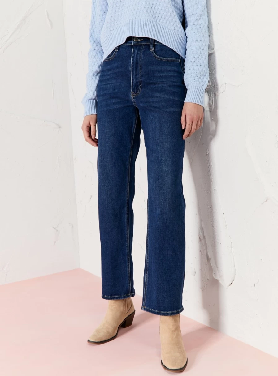 Everbelle Women's Midwash Slim Fit Jeans - Size 10 | Classic Denim Pants for Everyday Wear