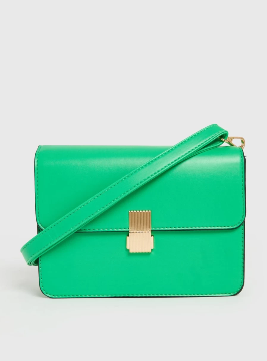 "TU Women's Green Satchel Crossbody Bag - Stylish & Functional One-Size Handbag"