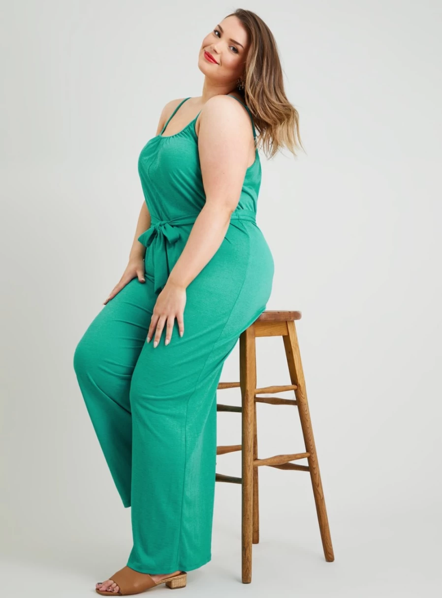 Tu Women's Green Crinkle Jumpsuit - Stylish Casual Romper for Everyday Wear