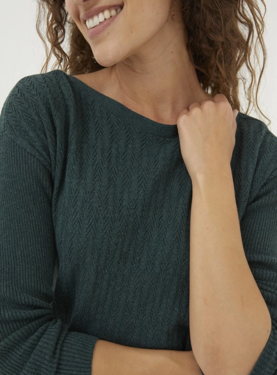 FatFace Women's Sophie Boat Neck Knit Jumper - Stylish Casual Sweater