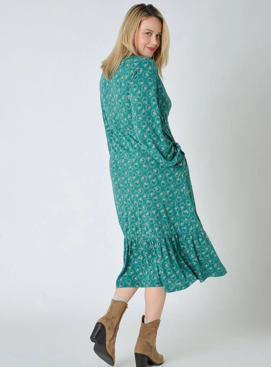 Burgs Women's Harpford Wrap Jersey Dress - Size 16 Casual Comfortable Style