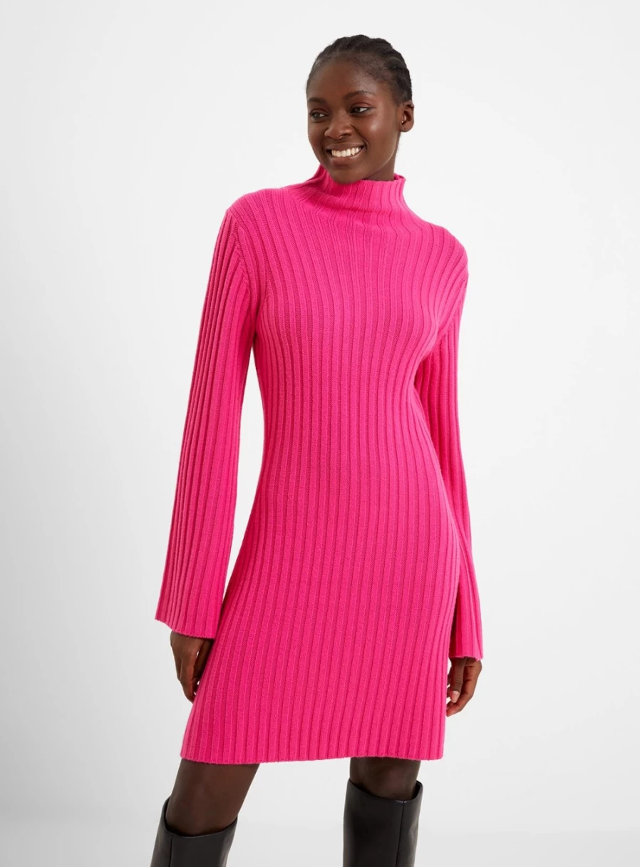French Connection Women's Babysoft Knitted Dress - Soft Comfort Fit Knit Dress