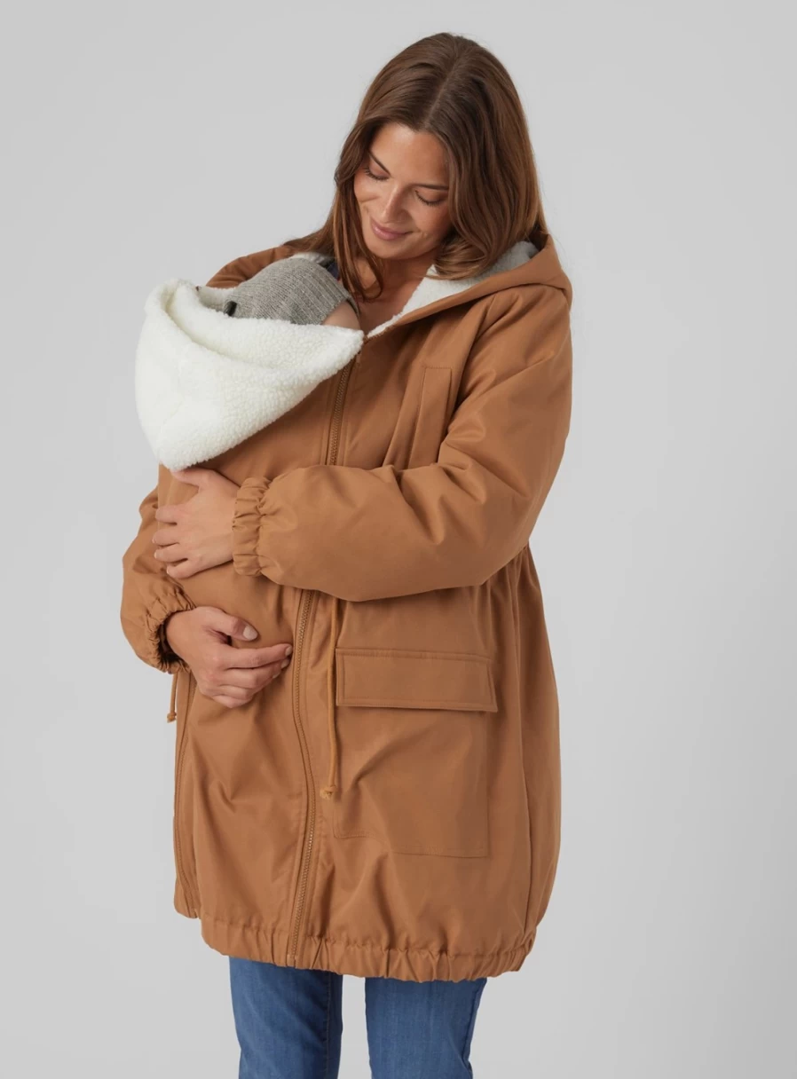 MAMALICIOUS Women's Lisa 3-in-1 Jacket - Waterproof, Lightweight & Versatile Outerwear in Size XXL