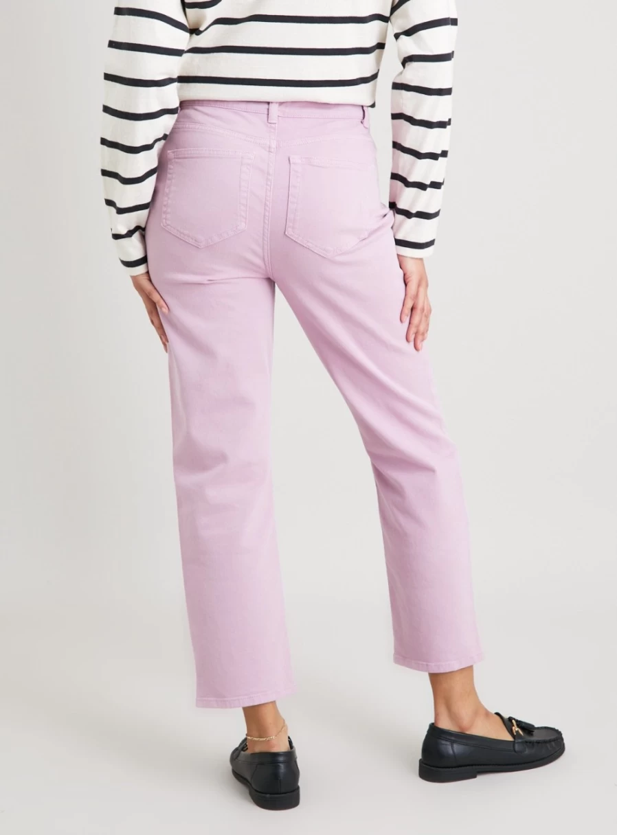 "Tu Women's Pink Straight Leg Loose Fit Jeans - 22R High Waist Comfort Denim Pants"
