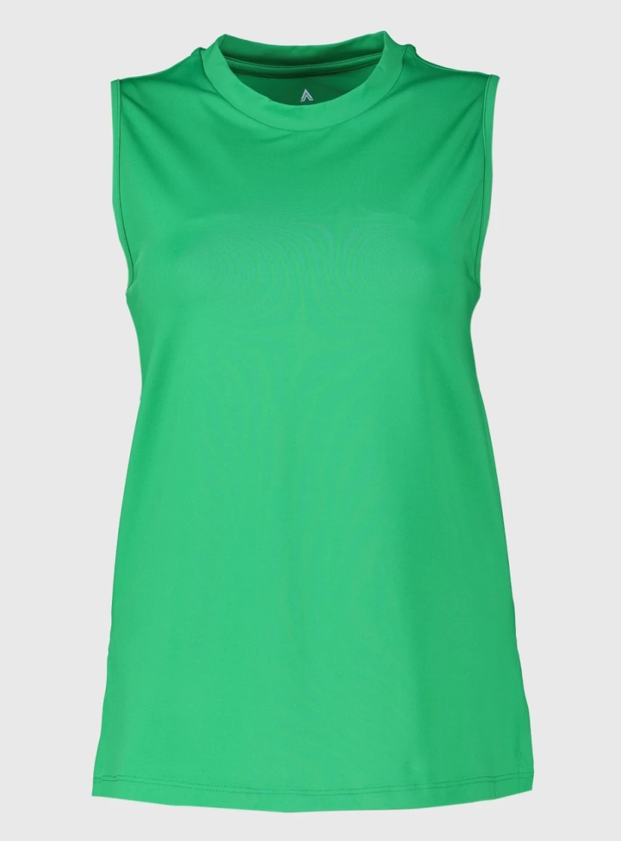 Tu Women's Active Green Vest Top - Lightweight Workout Tank for Fitness & Running