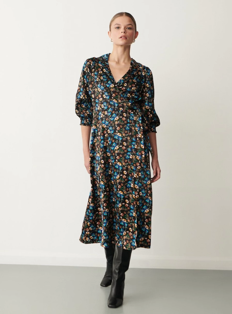 Finery Women's Kiera Dress - Elegant Floral Midi Dress Size 16