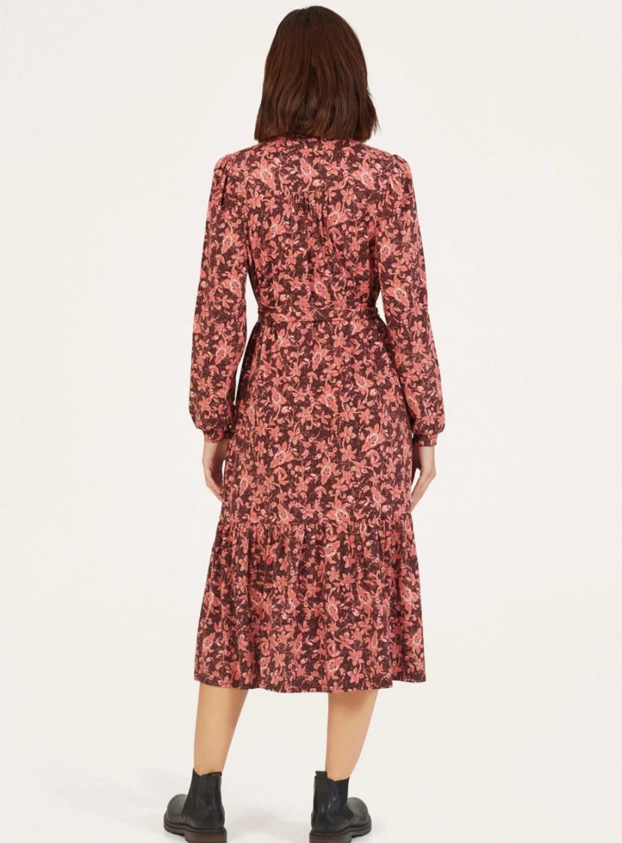 Thought Women's Nadia Organic Cotton Shirt Dress - Size 14 | Sustainable Fashion
